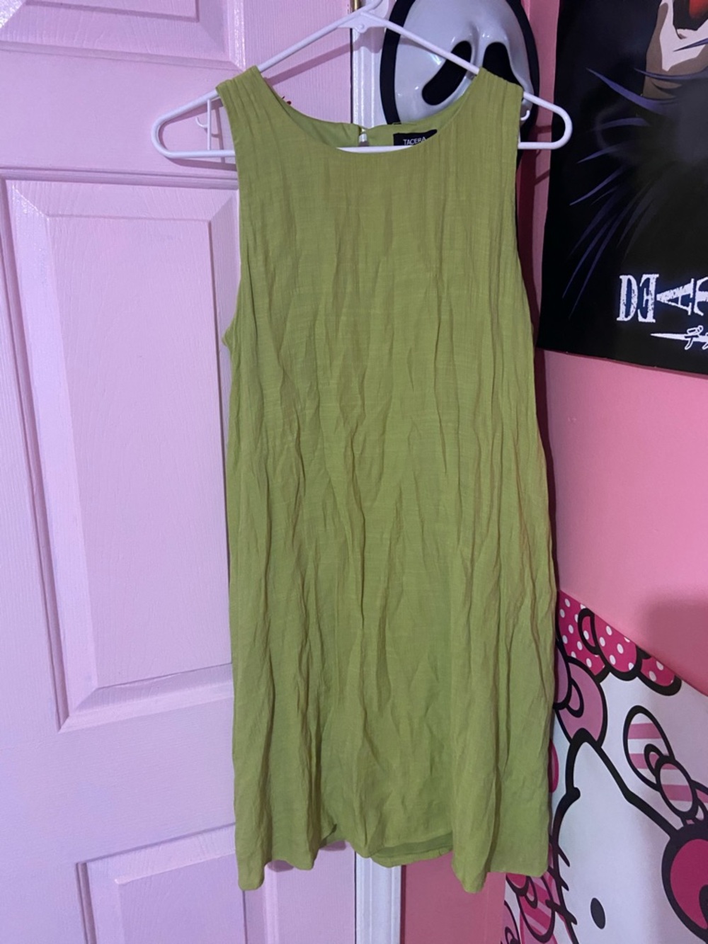 Sleeveless Green Summer Dress